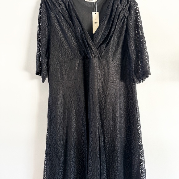 NWT Agnes Orinda Plus Size V Neck Swing A-Line Cocktail Dress - Picture 3 of 8